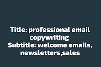 write your email copy  fast