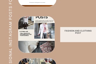design instagram posts for fashion beauty and food brands