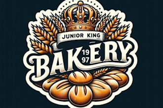 draw professional bakery, cafe, sweets shop, or restaurant logo
