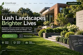 design squarespace landscaping website lawn care quote form booking website