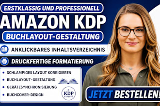 formatieren sie ihr ebook und ihr printbuch für amazon KDP