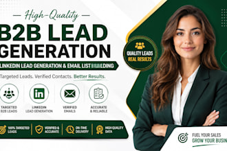 do b2b lead generation, linkedin lead generation and email list building
