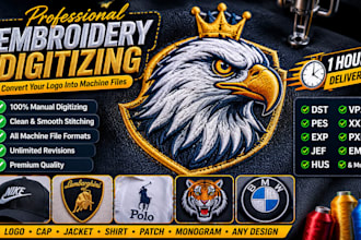 do embroidery digitizing into dst pes pxf file