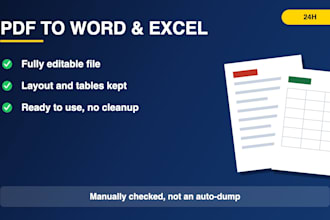 convert PDF files into editable word excel or google docs files