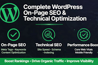 do complete wordpress onpage SEO and technical optimization