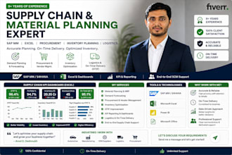 create professional excel inventory tracker and dashboard