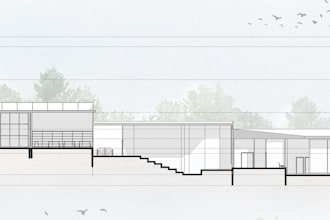 draw professional architectural sections and elevations