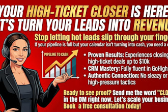 be your closer for a month