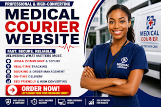 medical courier courier website logistics website delivery web medical website
