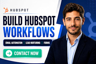 build hubspot multi step workflow email automation lead nurturing forms