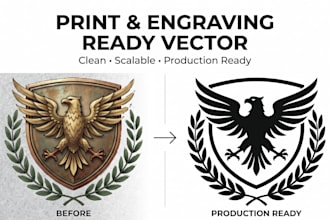 create print and engraving ready vector artwork