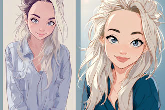 draw anime, realistic portrait or dnd character