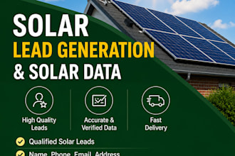 provide verified solar leads and solar data