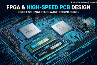 design fpga pcb, intel fpga, xilinx, ddr4 ddr5, pcie and ethernet