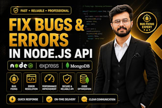 fix nodejs expressjs mongodb bugs and rest API errors