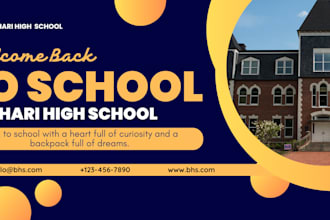 do the professional school poster design