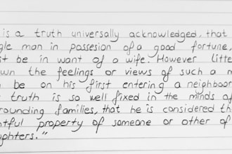 write your text in beautiful handwritten style