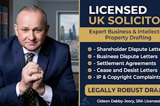 draft a binding settlement agreement and release contract as a UK solicitor