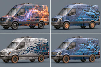 creative custom car wrap, van wrap, truck wrap, trailer wrap