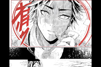 create manga webtoon comic in any genre romance action