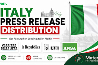 write and distribute your italy press release to leading italian media outlets