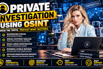 be your osint private investigator