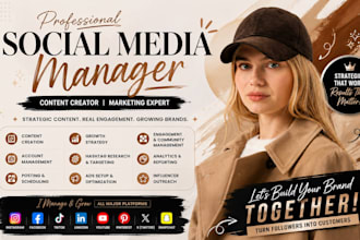 social media marketing manager social media content creator social media manager