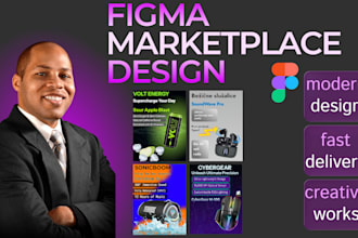 design clean ecommerce product cards and marketplace banners
