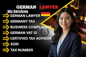 register german vat id, tax number, eori, lucid and business compliance