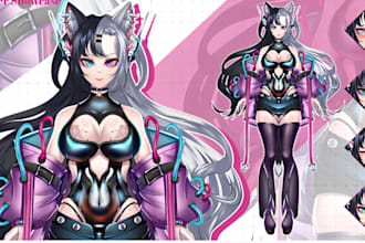 create custom live2d vtuber model rigging for vtube studio with face expression