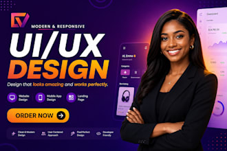 design figma UI design for your mobile app, website, or landing page