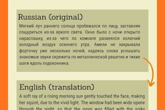 editing or translating your text