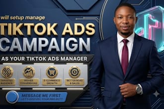 setup manage tiktok ads campaign as your tiktok ads manager