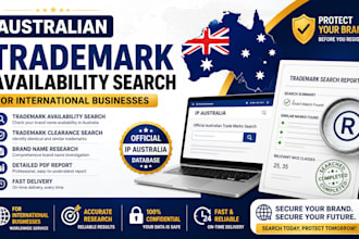 perform an australian trademark availability search for international business