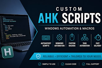 create custom ahk macros and automate any windows task