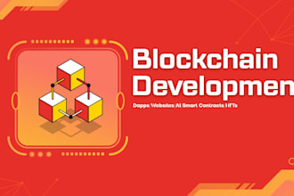 develop blockchain dapp, smart contract and web3 website