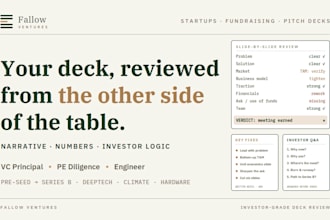get your startup and financial model ready for fundraising