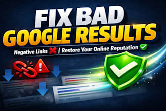 suppress and remove bad links on google search fast
