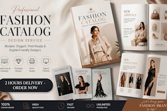 design digital product catalogue, lookbook, brochure, catalogue design