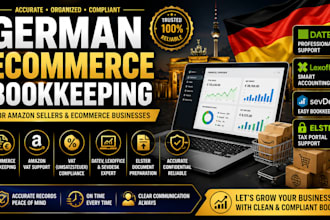 handle german ecommerce bookkeeping, amazon vat, datev, lexoffice, elster