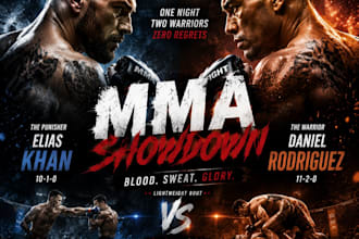 design custom sports posters for teams and events