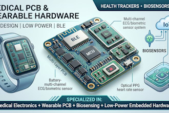 design medical pcb, wearable devices and health tracker hardware