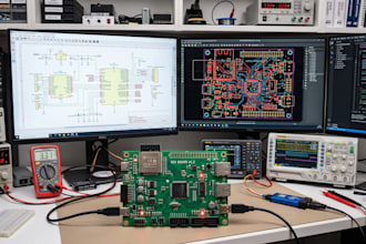 design pcb, schematic, and embedded systems with esp32 stm32