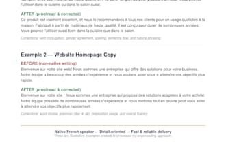 proofread and correct your french text for online content