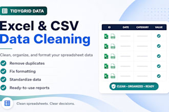 clean and format excel CSV and google sheets data