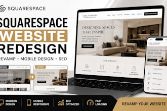 redesign squarespace website revamp squarespace and improve website SEO