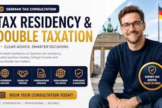 handle german tax residency, double taxation treaty and cross border tax issues
