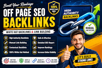 do off page SEO with white hat backlinks and link building