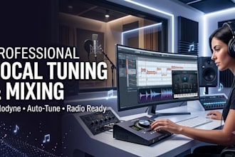 professionally tune, edit and mix your vocals with melodyne and auto tune