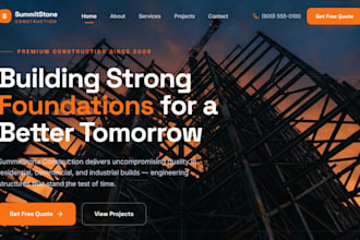 design construction, handyman website, cleaning, roofing website